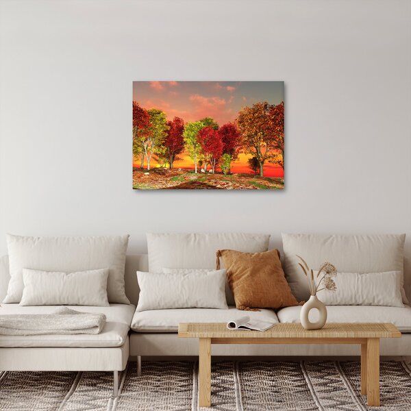 Obraz - Barevné stromy (70x50 cm)