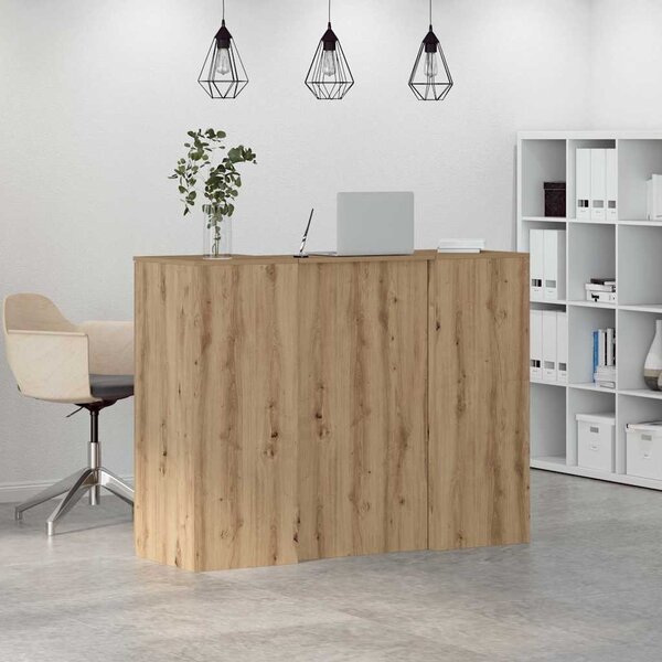 Recepční stůl dub artisan 135x50x103,5 cm kompozitní dřevo 3324195