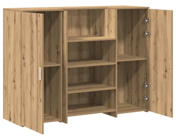 Recepční stůl dub artisan 135x50x103,5 cm kompozitní dřevo 3324195