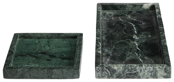 Kave Home Zelený mramorový tác Serela 35 x 18 cm