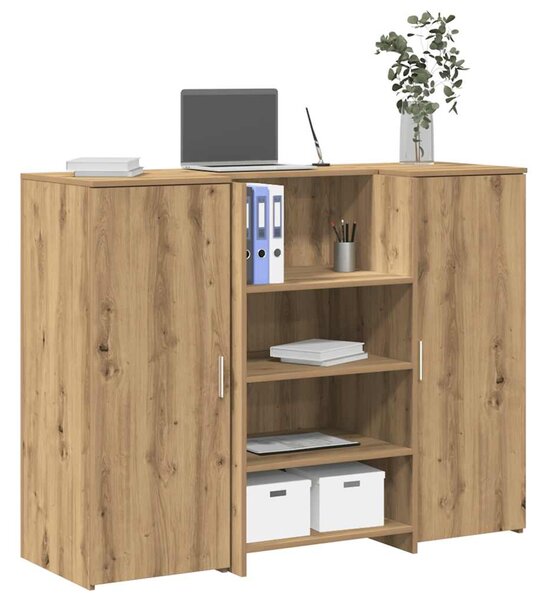 Recepční stůl dub artisan 135x50x103,5 cm kompozitní dřevo 3324195