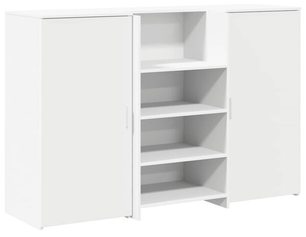 Recepční stůl bílý 155x50x103,5 cm kompozitní dřevo 3324196