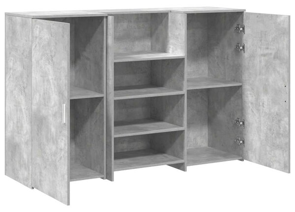 Recepční stůl betonově šedý 155x50x103,5 cm kompozitní dřevo 3324199