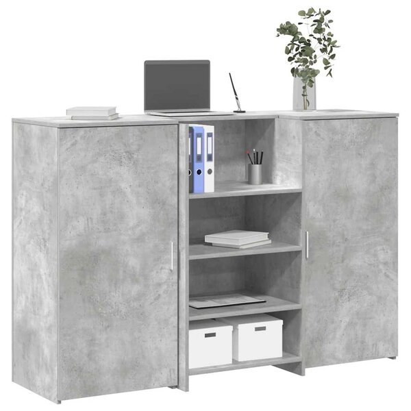 Recepční stůl betonově šedý 155x50x103,5 cm kompozitní dřevo 3324199