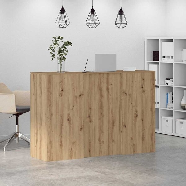 Recepční stůl dub artisan 155x50x103,5 cm kompozitní dřevo 3324204