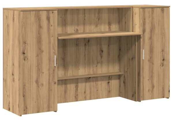 Recepční stůl dub artisan 180x50x103,5 cm kompozitní dřevo 3324213