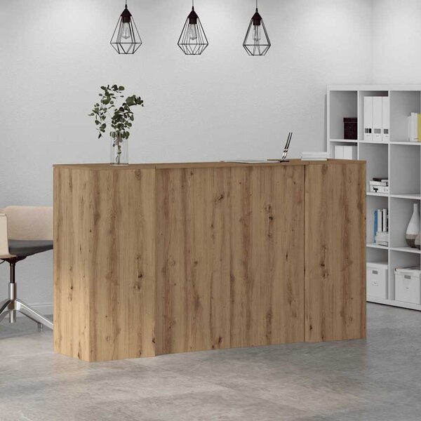 Recepční stůl dub artisan 180x50x103,5 cm kompozitní dřevo 3324213