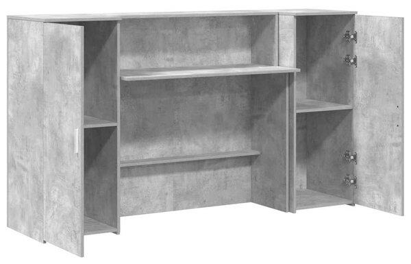 Recepční stůl betonově šedý 180x50x103,5 cm kompozitní dřevo 3324208