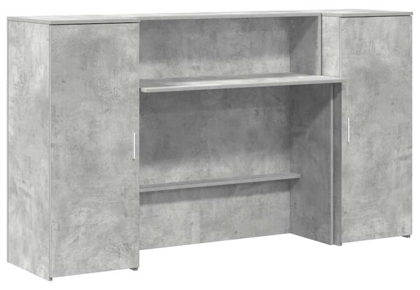 Recepční stůl betonově šedý 180x50x103,5 cm kompozitní dřevo 3324208