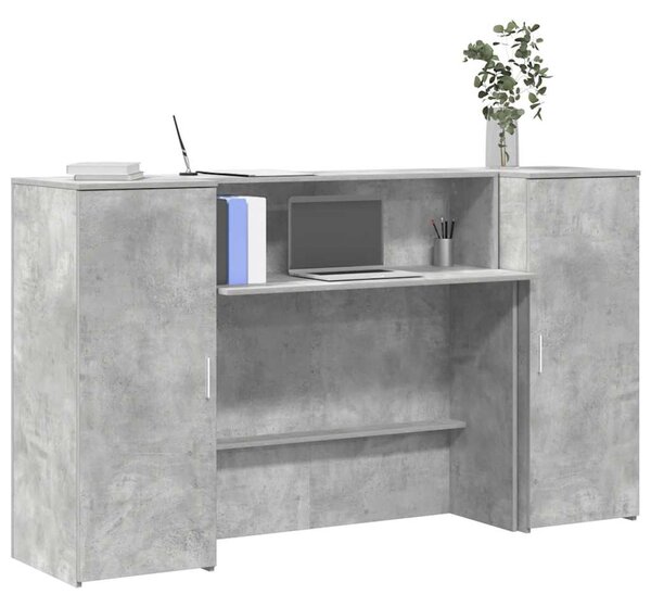 Recepční stůl betonově šedý 180x50x103,5 cm kompozitní dřevo 3324208