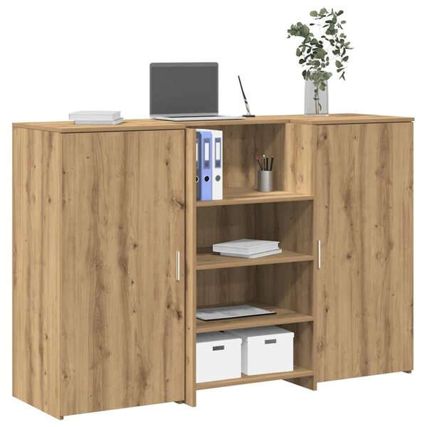 Recepční stůl dub artisan 155x50x103,5 cm kompozitní dřevo 3324204