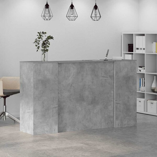 Recepční stůl betonově šedý 180x50x103,5 cm kompozitní dřevo 3324208