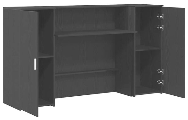 Recepční stůl černý dub 180 x 50 x 103,5 cm, konstrukční dřevo 3324206