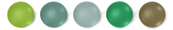 Vitra Magnety Magnet Dots, set 5 ks, green