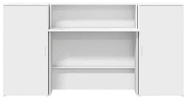Recepční stůl bílý 200x50x103,5 cm kompozitní dřevo 3324214