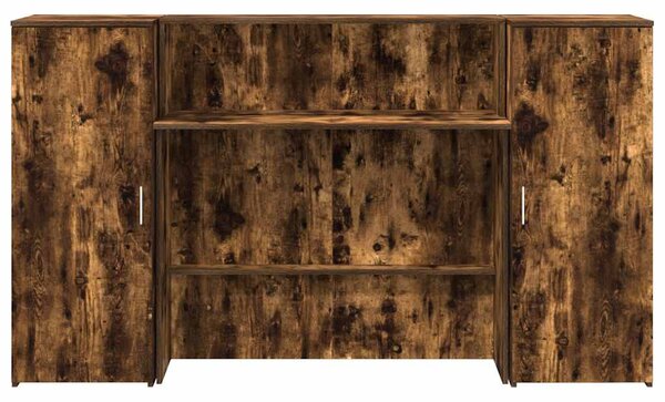 Recepční stůl kouřový dub 180x50x103,5 cm kompozitní dřevo 3324209