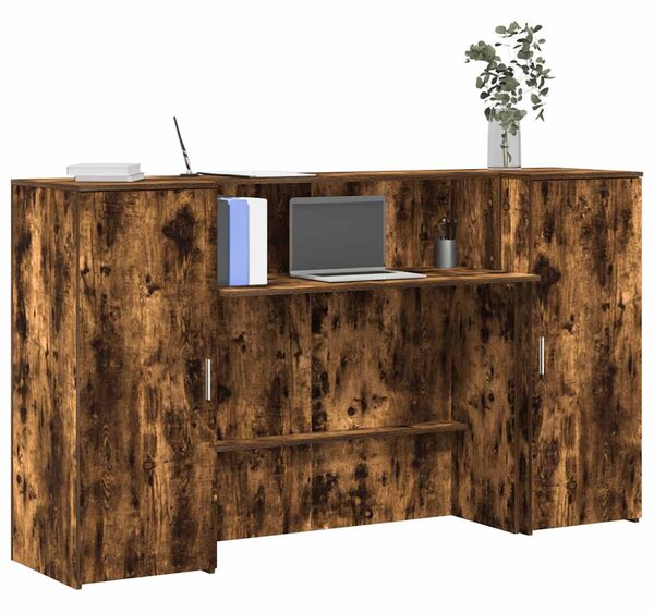 Recepční stůl kouřový dub 180x50x103,5 cm kompozitní dřevo 3324209