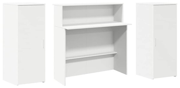 Recepční stůl bílý 180 x 50 x 103,5 cm, z umělého dřeva 3324205