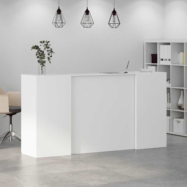 Recepční stůl bílý 200x50x103,5 cm kompozitní dřevo 3324214