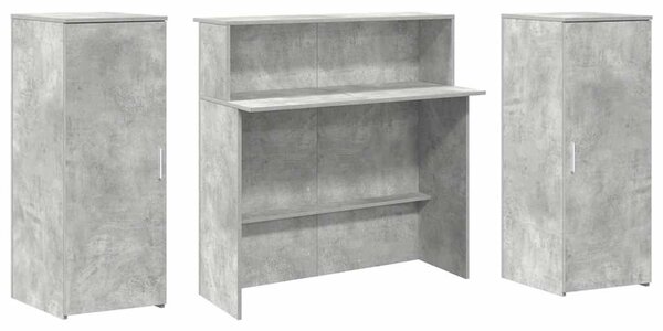 Recepční stůl betonově šedý 180x50x103,5 cm kompozitní dřevo 3324208