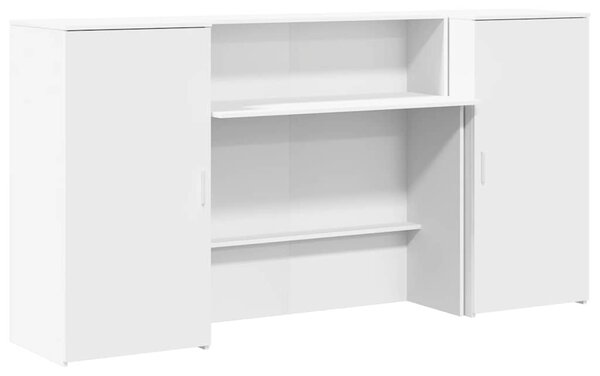 Recepční stůl bílý 200x50x103,5 cm kompozitní dřevo 3324214