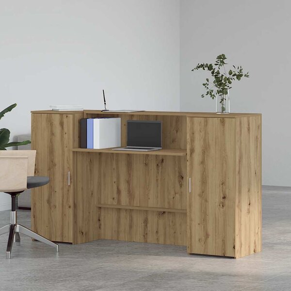 Recepční stůl dub artisan 180x50x103,5 cm kompozitní dřevo 3324213