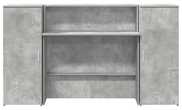 Recepční stůl betonově šedý 180x50x103,5 cm kompozitní dřevo 3324208