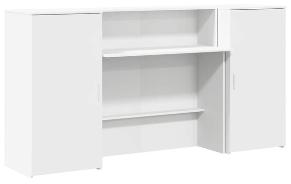 Recepční stůl bílý 200x50x103,5 cm kompozitní dřevo 3324214