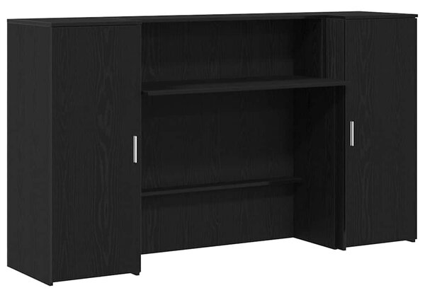 Recepční stůl černý dub 180 x 50 x 103,5 cm, konstrukční dřevo 3324206