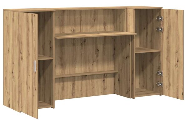 Recepční stůl dub artisan 180x50x103,5 cm kompozitní dřevo 3324213