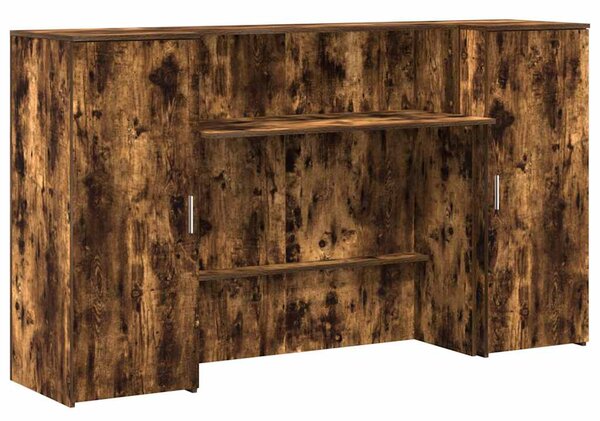 Recepční stůl kouřový dub 180x50x103,5 cm kompozitní dřevo 3324209