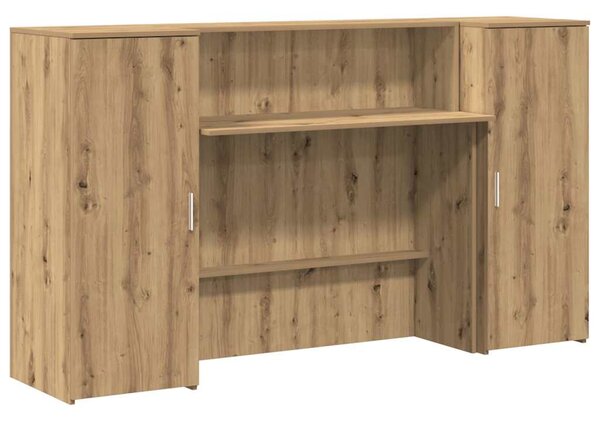 Recepční stůl dub artisan 180x50x103,5 cm kompozitní dřevo 3324213