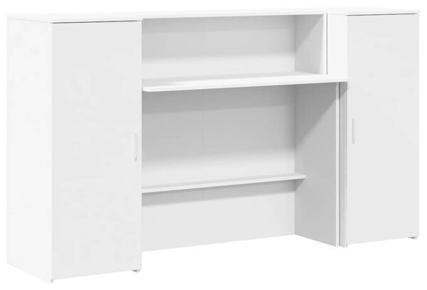 Recepční stůl bílý 180 x 50 x 103,5 cm, z umělého dřeva 3324205