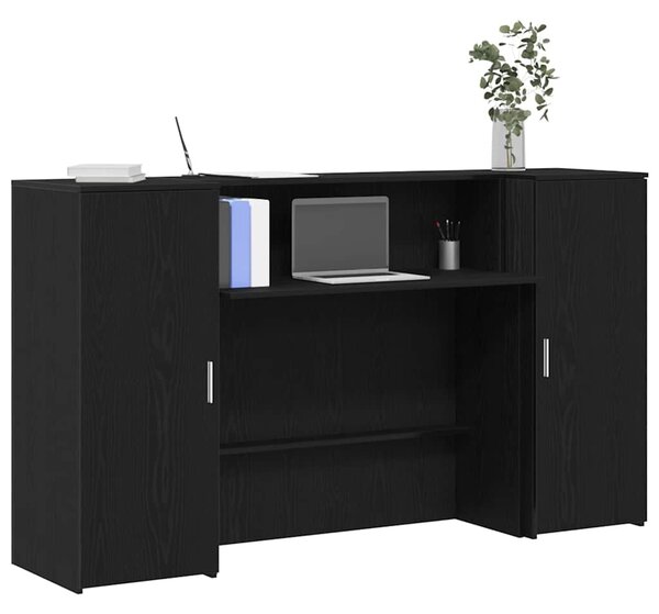Recepční stůl černý dub 180 x 50 x 103,5 cm, konstrukční dřevo 3324206