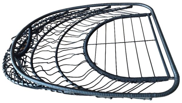Závěsné křeslo BestBerg BBHC-30 / ocel / černá/šedá