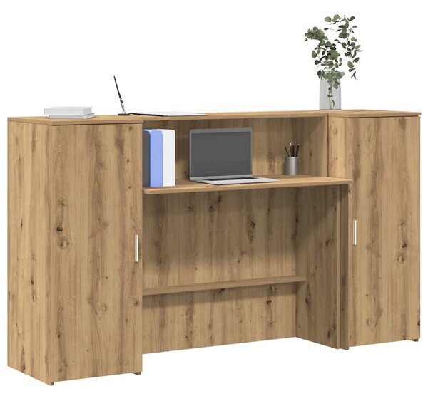 Recepční stůl dub artisan 180x50x103,5 cm kompozitní dřevo 3324213
