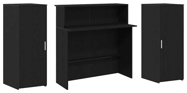 Recepční stůl černý dub 180 x 50 x 103,5 cm, konstrukční dřevo 3324206