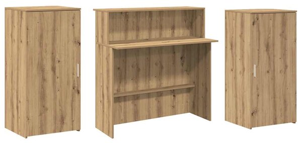Recepční stůl dub artisan 200x50x103,5 cm kompozitní dřevo 3324222