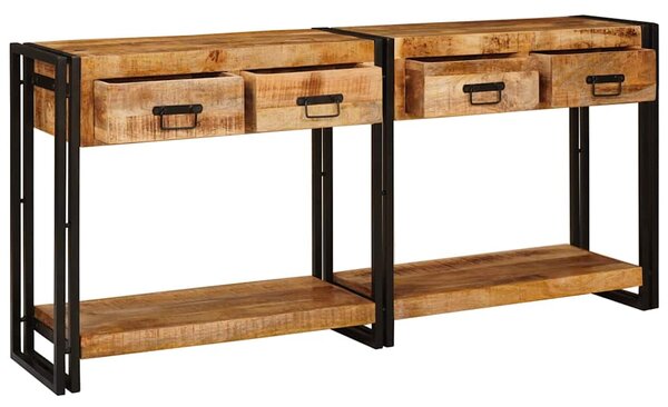 Konzolové stolky 2 ks Hnědá 161 x 33 x 75 cm 3324223