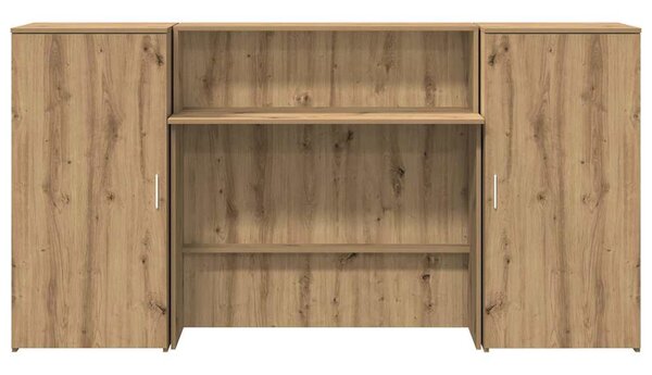 Recepční stůl dub artisan 200x50x103,5 cm kompozitní dřevo 3324222