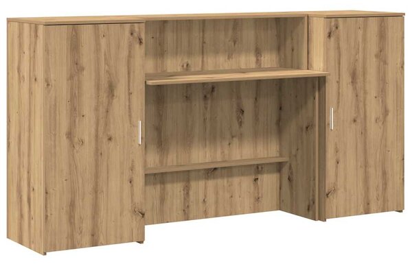 Recepční stůl dub artisan 200x50x103,5 cm kompozitní dřevo 3324222