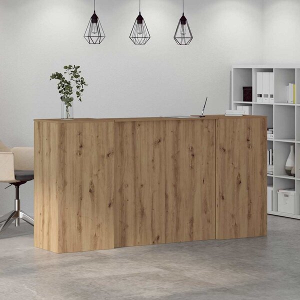 Recepční stůl dub artisan 200x50x103,5 cm kompozitní dřevo 3324222