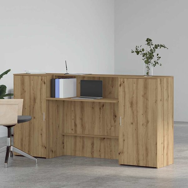 Recepční stůl dub artisan 200x50x103,5 cm kompozitní dřevo 3324222