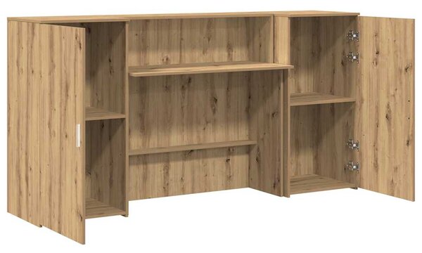 Recepční stůl dub artisan 200x50x103,5 cm kompozitní dřevo 3324222