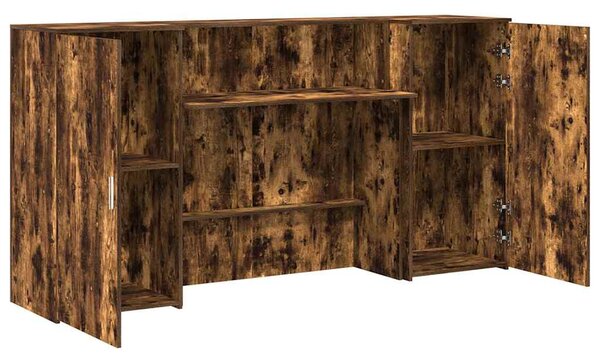 Recepční stůl kouřový dub 200x50x103,5 cm kompozitní dřevo 3324218