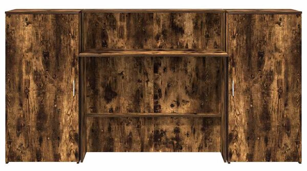 Recepční stůl kouřový dub 200x50x103,5 cm kompozitní dřevo 3324218