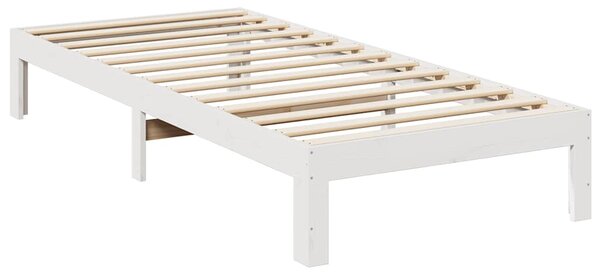 Rodinný rám postele bez matrace bílý 270x200cm masivní borovice 3324569