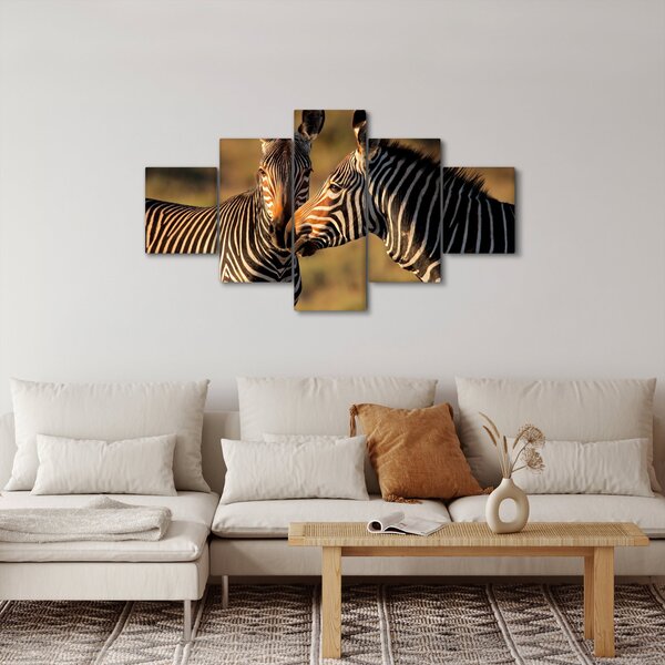 Obraz - Dvě zebry (125x70 cm)