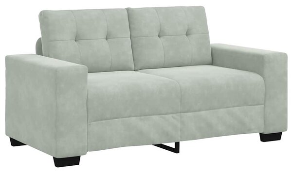Set pohovek 3 ks Světle šedá samet 3324639