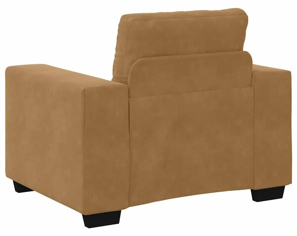 Set pohovek 3 ks Hnědá samet 3324646